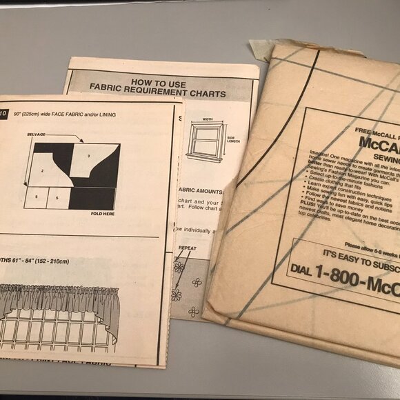McCall's 8375 Drapes Pattern - Picture 4 of 6